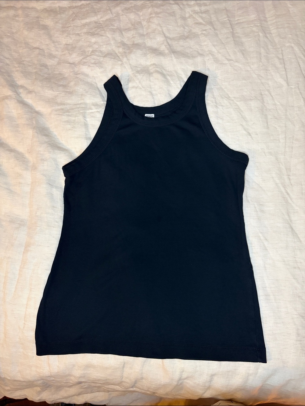 Toteme Navy Ribbed Tank